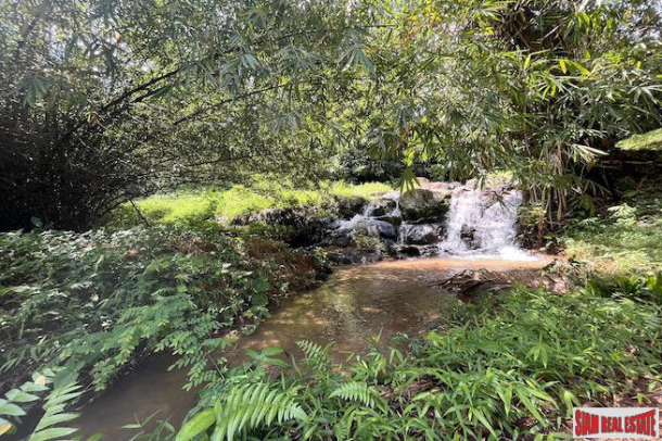 Over Two Rai of Land with Breathtaking Waterfall for Sale in Pa Klok-8