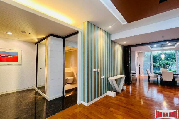 Domus Condominium | Ultra Luxury 4 + 1 Unit Partly Furnished with Green Views at Sukhumvit 18, Asoke-19