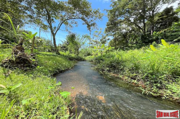 Over 3 Rai Land Plot with Rubber Plantation and Creek for Sale in Thalang-3