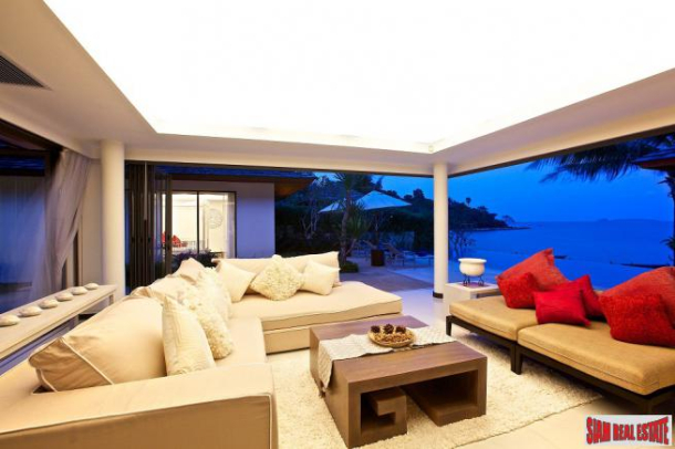 Baan Ban Buri | Luxury 4 Bed Beach Front Resort Villa at Dhevatara Residence, Bophut, North East, Koh Samui-12