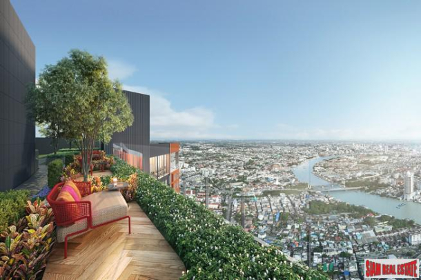 Pre-Sale of New High Rise with River and City Views Close to BTS and Icon Siam by Thailand Leading Developers - 2 Bed Units-12