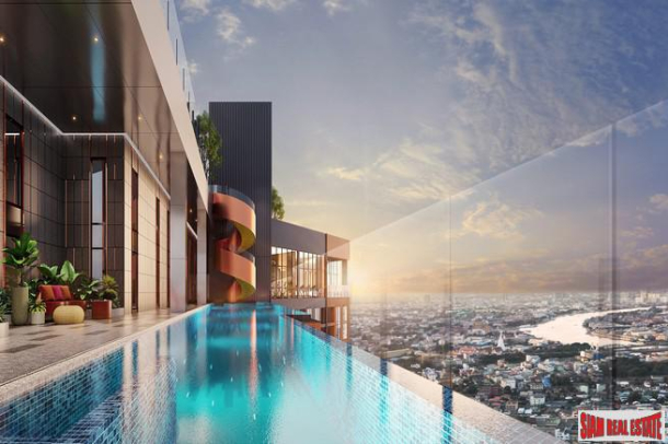 Pre-Sale of New High Rise with River and City Views Close to BTS and Icon Siam by Thailand Leading Developers - 2 Bed Units-13