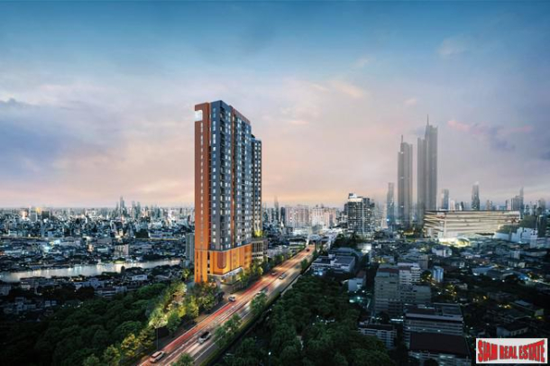 Pre-Sale of New High Rise with River and City Views Close to BTS and Icon Siam by Thailand Leading Developers - 2 Bed Units-2