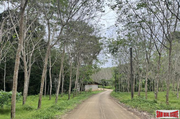 Mountain Views and Rubber Trees on this 3+ Rai Land for Sale in Nong Thaley, Krabi-1