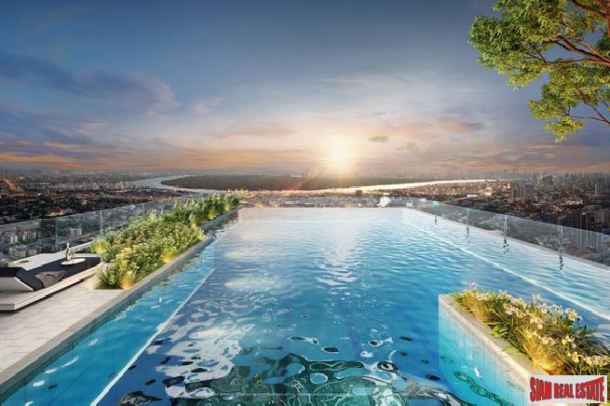 New Launch of High-Rise Condo on Sukhumvit Road with River Views and Triple Rooftop Facilities at Onnut-2