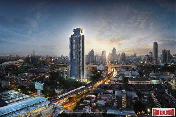 New Launch of High-Rise Condo on Sukhumvit Road with River Views and Triple Rooftop Facilities at Onnut-5
