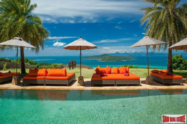 Samui Luxury Villa | Resort Style Sea View 7 Bed Ultra Luxury Villa with Tennis Courts and Huge Entertaining Areas at Taling Ngam South West Samui-1