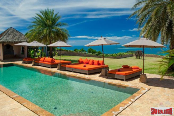Samui Luxury Villa | Resort Style Sea View 7 Bed Ultra Luxury Villa with Tennis Courts and Huge Entertaining Areas at Taling Ngam South West Samui-9