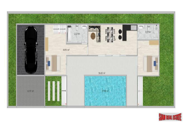 New Development of 2-4 Bed Nordic Style Pool Villas in Lush Green Surroundings at Hin Lek Fai, Hua Hin-21