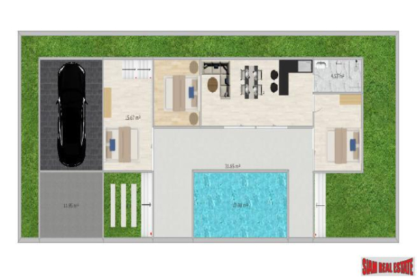 New Development of 2-4 Bed Nordic Style Pool Villas in Lush Green Surroundings at Hin Lek Fai, Hua Hin-22