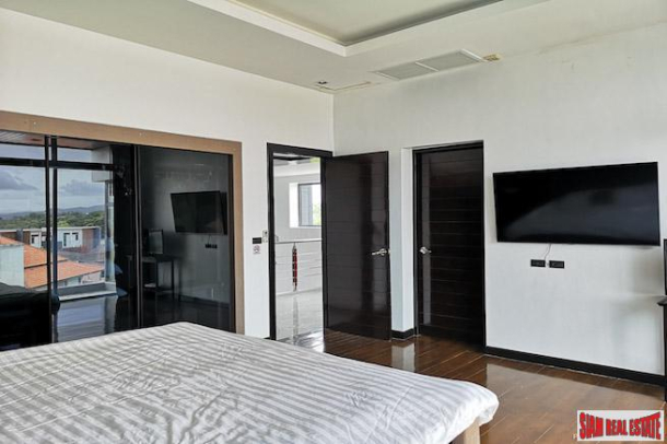 Aqua Villas | Modern Sea View 3 Story, 3 Bedroom + Roof Top Infinity Pool  Townhome for Sale in Rawai-10