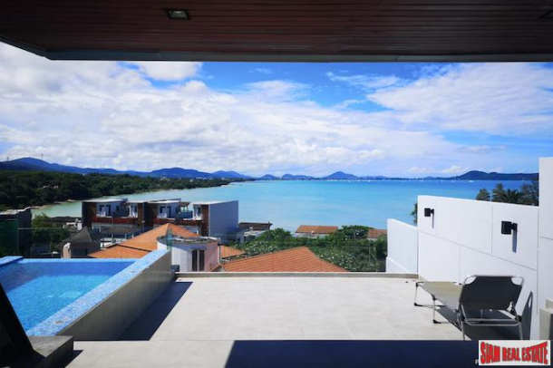 Aqua Villas | Modern Sea View 3 Story, 3 Bedroom + Roof Top Infinity Pool  Townhome for Sale in Rawai-2