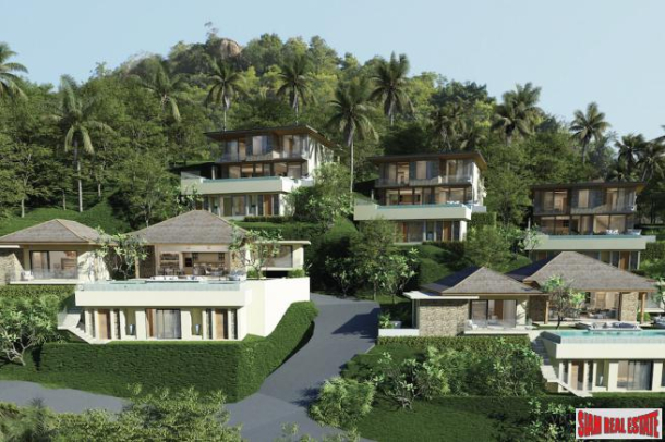 Koh Samui Luxury Residences | 2 Storey Modern Tropical Sea View 4 Bed Villas in a Secure Estate at at Chaweng-5