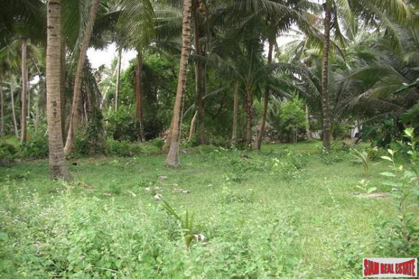 Large Land Plot only  300m to the Beach for Sale in Taling Ngam, Samui-2