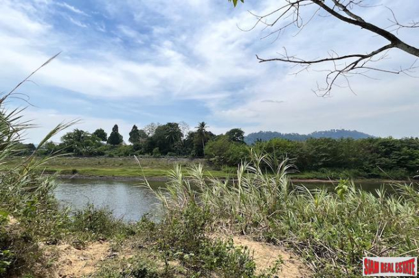 Almost 10 Rai Land Plot with Canal and Mountain Views for Sale in Takua Pa, Phang Nga-7