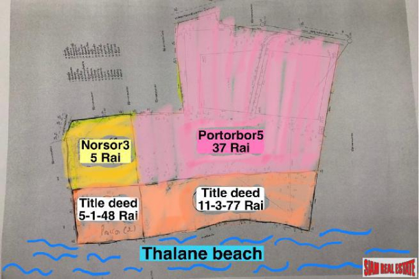 59 Rai Land Plot on the Beach and Superb Mountain Views for Sale in Khao Thong, Krabi-9