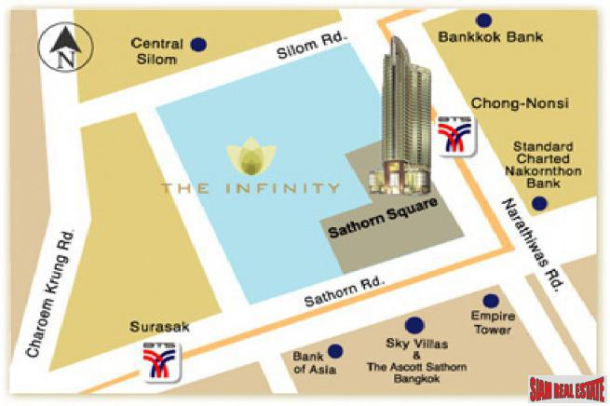 The Infinity Condominium | 2 Bedrooms and 2 Bathrooms for Rent in Silom Area of Bangkok-20