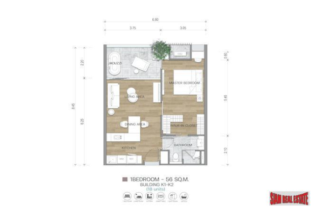 New Condo  Project with One Bedroom Duplexes for Sale in Kata-15
