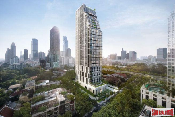 Newly Completed Luxury Low Density High-Rise Condo at Sathorn by Leading Developers between Lumphini and Chong Nonsi - 2 Bed Units - 19% Discount and Free Furniture!-1
