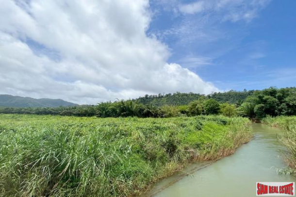 A large plot of 101 rai with clear water stream and mountain view for sale in Khuekkhak, Phangnga-2