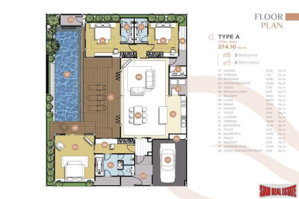 New Exclusive Modern 3-4 Bedroom Pool Villas for Sale in Rawai-15