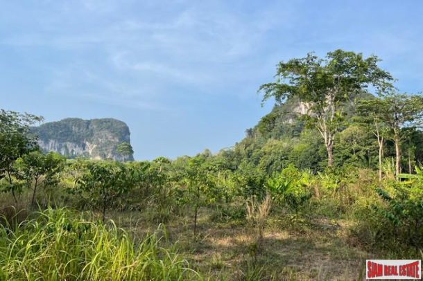 4.5 rai of land with wonderful mountain view for sale in Nong Thaley, Krabi-4