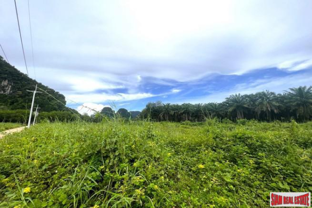 7 Rai of Flat Land with Wonderful Mountain View for Sale in Nong Thale, Krabi-2