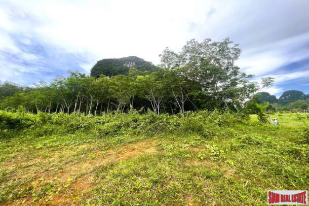 7 Rai of Flat Land with Wonderful Mountain View for Sale in Nong Thale, Krabi-5