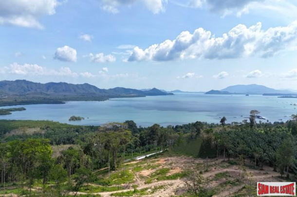18.5 rai of rubber plantation land is for sale with fantastic sea views in Takua Thung, Phang Nga.-1