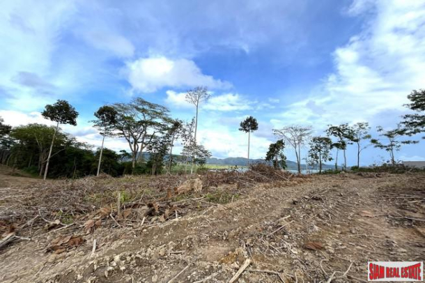 18.5 rai of rubber plantation land is for sale with fantastic sea views in Takua Thung, Phang Nga.-11