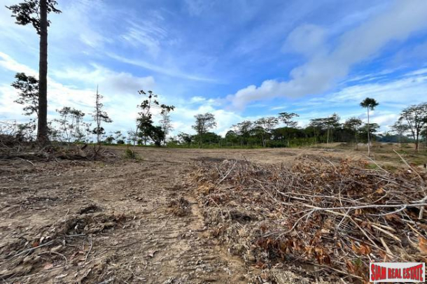 18.5 rai of rubber plantation land is for sale with fantastic sea views in Takua Thung, Phang Nga.-12