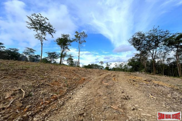 18.5 rai of rubber plantation land is for sale with fantastic sea views in Takua Thung, Phang Nga.-14