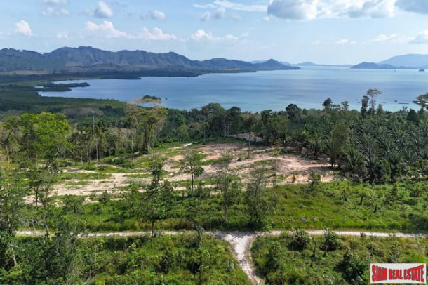 18.5 rai of rubber plantation land is for sale with fantastic sea views in Takua Thung, Phang Nga.-2