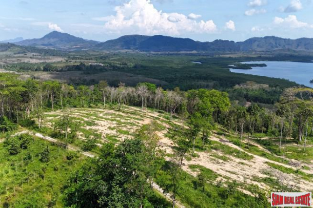 18.5 rai of rubber plantation land is for sale with fantastic sea views in Takua Thung, Phang Nga.-3