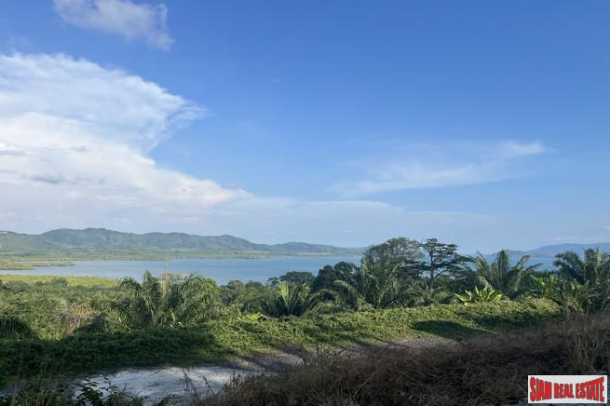 18.5 rai of rubber plantation land is for sale with fantastic sea views in Takua Thung, Phang Nga.-9