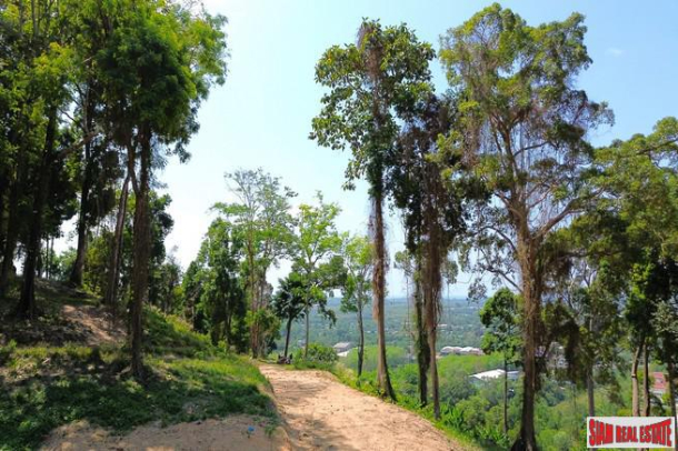 9.5 rai of sloping hillside land with slight sea view for sale in Khok Kloi, Phangnga-6