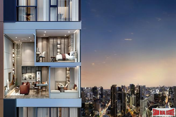 New Luxury Loft-Designed Condominium with Ceiling Height of 4.5 Metres by Leading Thai Developersâ€‹ Located 140 Metres from BTS Ratchathewi - 1 Bed Loft Units-1