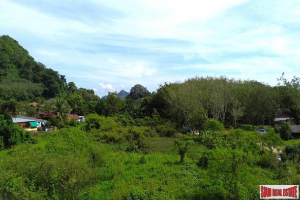4 rai of flat land with mountain views near the city center for sale in Ao Nang, Krabi-1
