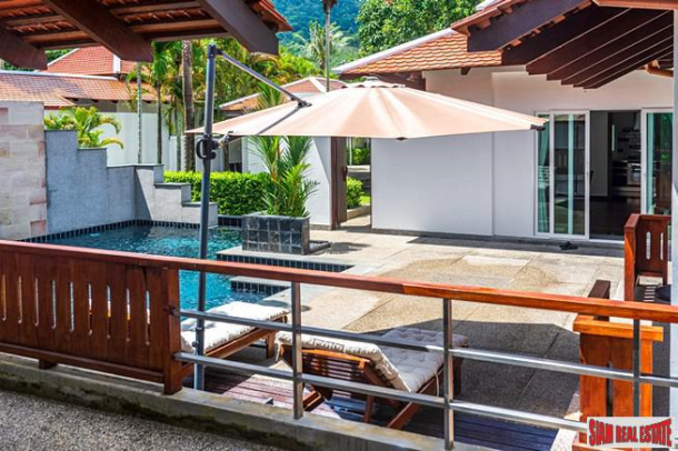 New 3 Bedroom Bali Style House with 4 Pavilions and Private Pool for Sale in Gated Estate in Rawai-4