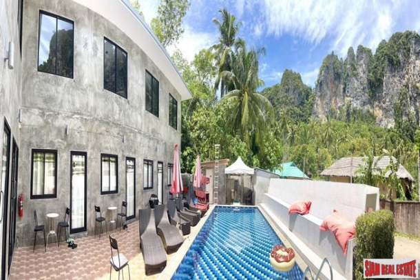 7-room small resort with a pool surrounded by mountain views for sale in Ao Nang, Krabi.-1