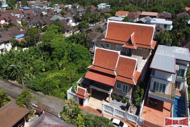 Baan Maneekram | Three Storey, Five  Bedroom Thai-Style House with Pool for Sale in Chalong-1