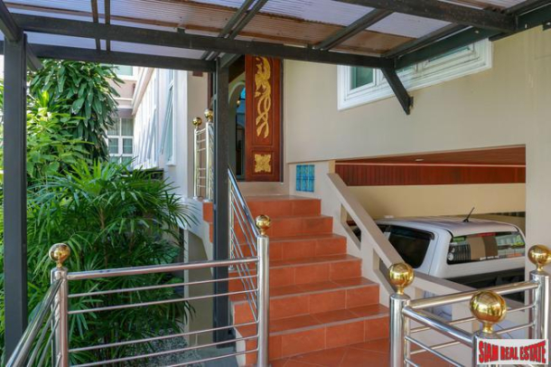 Baan Maneekram | Three Storey, Five  Bedroom Thai-Style House with Pool for Sale in Chalong-7