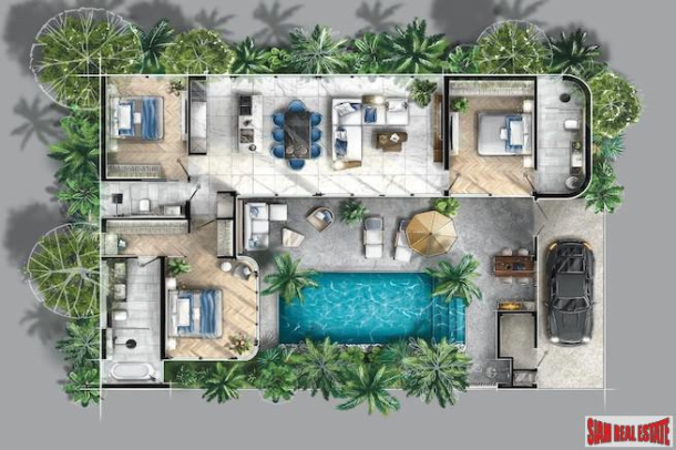 New Modern Smart Pool Villas for Sale in Bang Tao-14