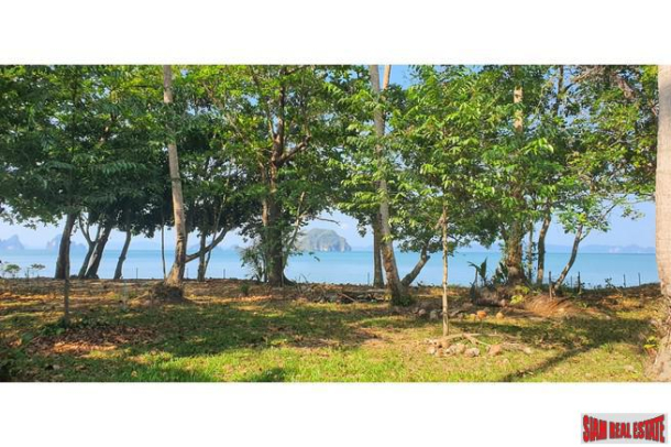 Almost 1 Rai beachfront with an incredible island view for sale in Khaothong, Krabi-5