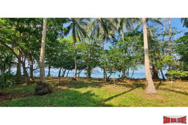 Almost 1 Rai beachfront with an incredible island view for sale in Khaothong, Krabi-7