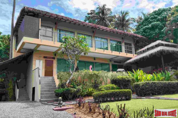 Jindarin Beach Villas |  Tropical Three Bedroom Sea View Pool Villa for Sale on Coconut Island-1