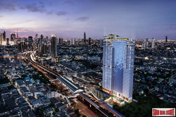 New High-Rise Condo with Roof Top Facilities next to BTS Pho Nimit, Krung Thonburi - Studio Units-18