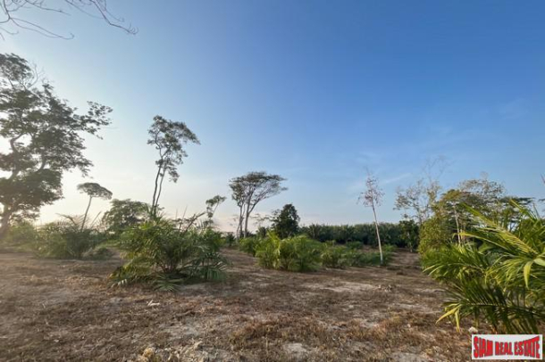 1.5 rai of palm plantation land with a hillside sea view for sale in Takua Thung, Phang Nga.-6