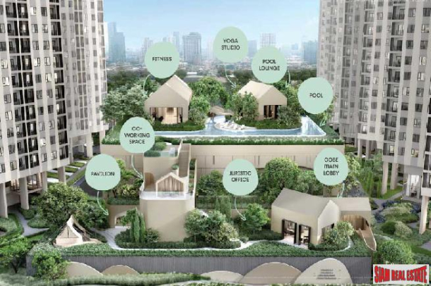 New High-Rise Condo Community with Excellent Facilities and Fully Furnished at Ratchada-Rama 9 - Studio Units-2