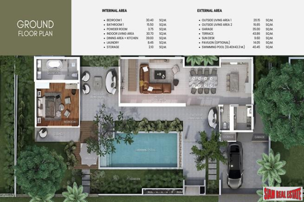Vinzita Elite Residences Beautiful Homes in Cherng talay: 3 Bedroom and 4 Bathroom Villas for Sale in Phuket, Thailand-12